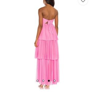 For Love and Lemons x Revolve Strapless Tiered Ruffle Gown